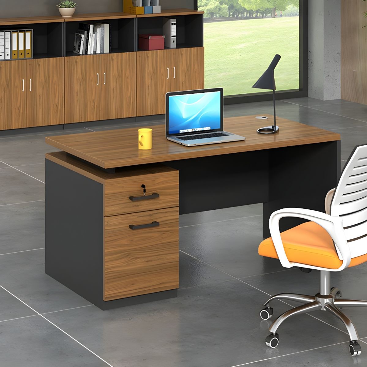 "1.4 Meter Executive Office Desk with a sleek design, ample storage, and durable construction.