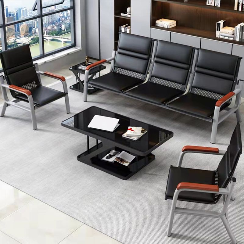 "5-Seater Reception Office Sofa with plush cushioning and modern design, ideal for waiting areas and office lounges."