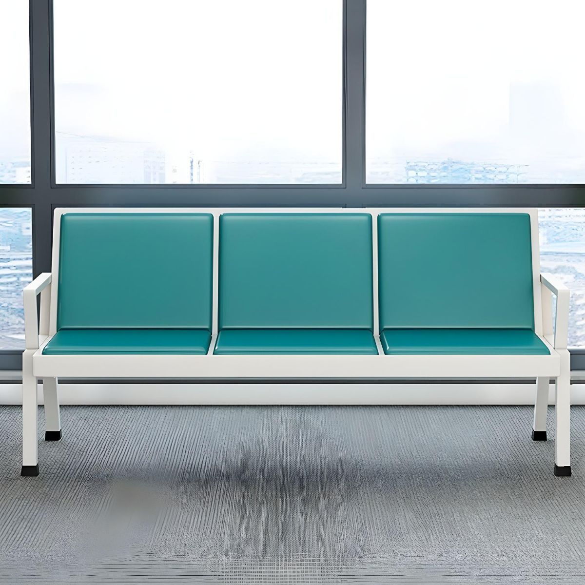 "3-Link Heavy Duty Bench with ergonomic design, durable construction, and weather-resistant finish for indoor and outdoor use."