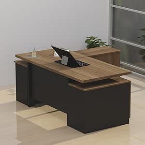 "1400mm Rectangular Executive Desk with a spacious work surface, storage drawers, and built-in cable management."