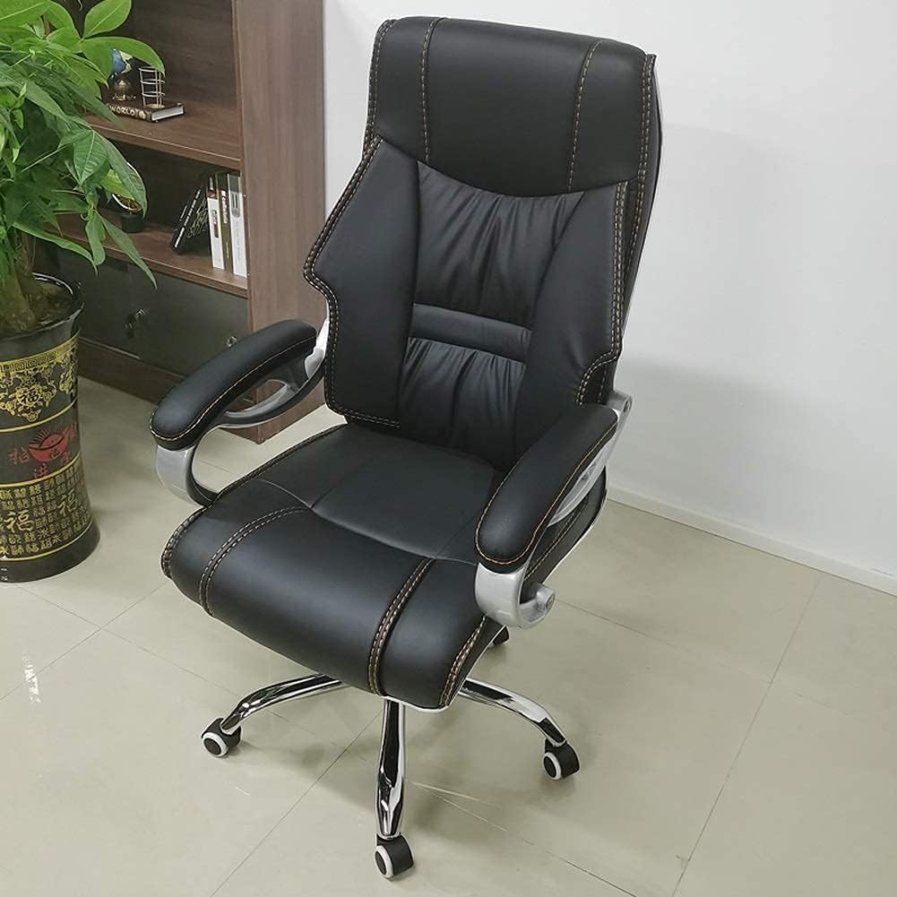 "Pure Leather Executive Office Chair with ergonomic design and premium leather upholstery."