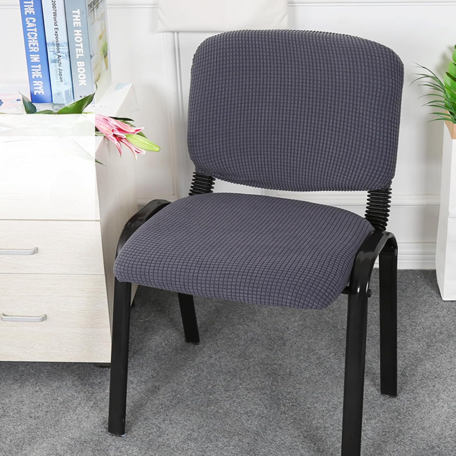 "Tosca Fabric Visitor's Chair - a sleek, modern office guest chair with premium fabric upholstery and ergonomic design."