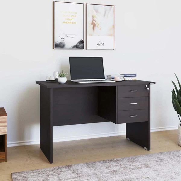 "1.2 meters study desk with drawers for home office or study room"