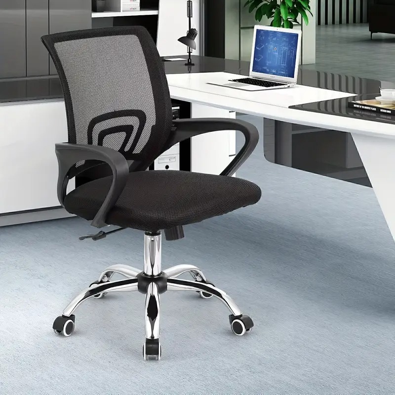 "Clerical Mid-Back Office Chair with ergonomic design, mesh backrest, and adjustable features for comfort and productivity."