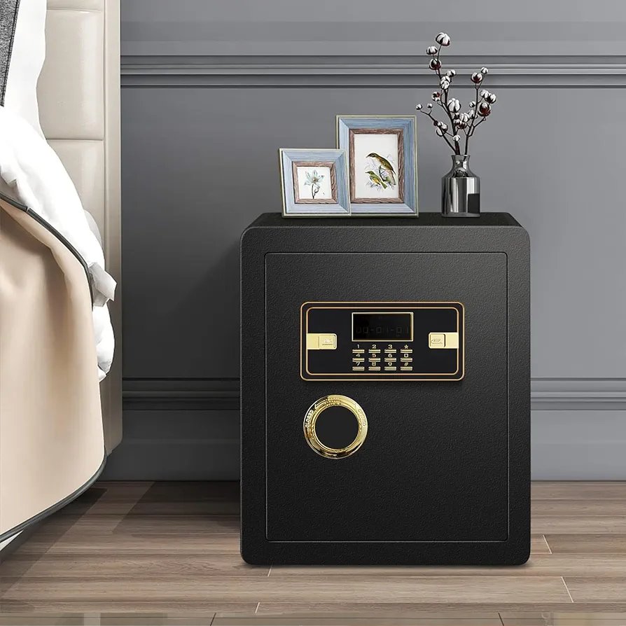 "Generic Safes Home Password Box with digital lock and steel construction for secure storage."