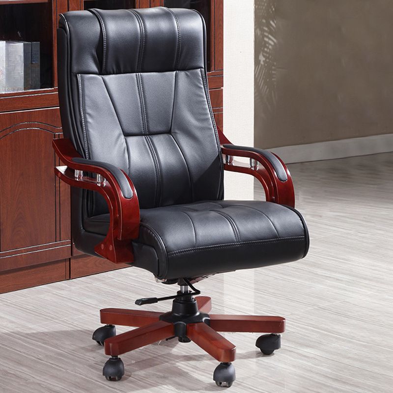 The Manager's Bliss Executive Office Chair featuring ergonomic design, adjustable height, breathable mesh back, and lumbar support for optimal comfort and productivity.