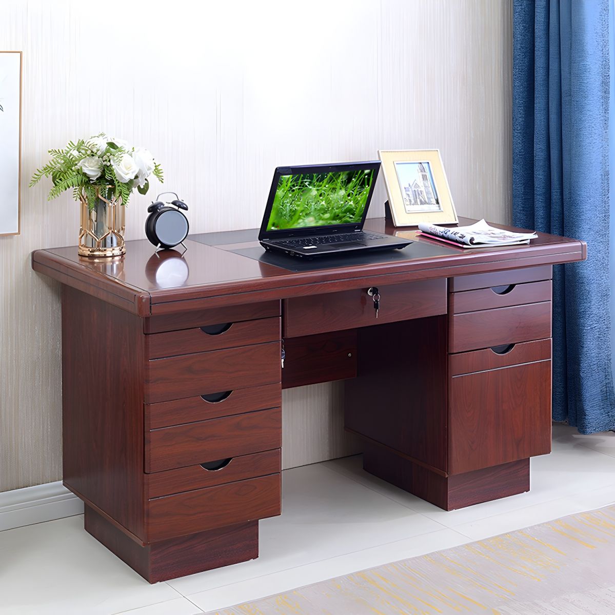 : 1200mm Modern Executive Office Desk with sleek design, durable surface, and cable management.