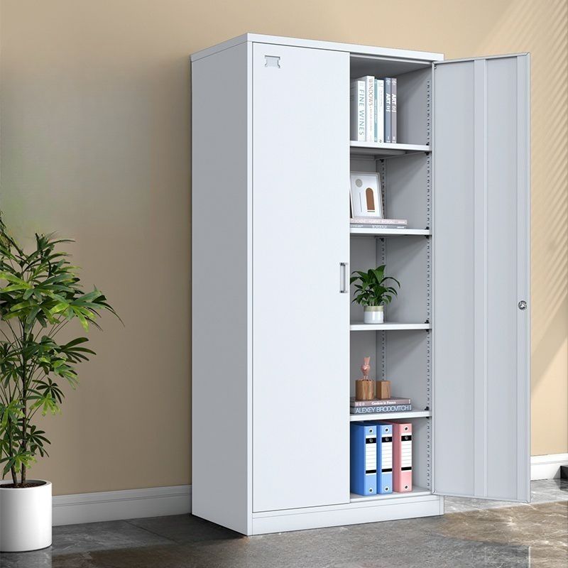 "Home Office 2 Door Storage Cabinet with adjustable shelves, sleek design, and modern functionality."