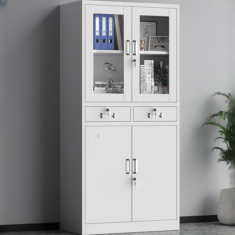 "Casual Steel Filing Cabinet with multiple drawers and a sleek, durable design for home or office use."