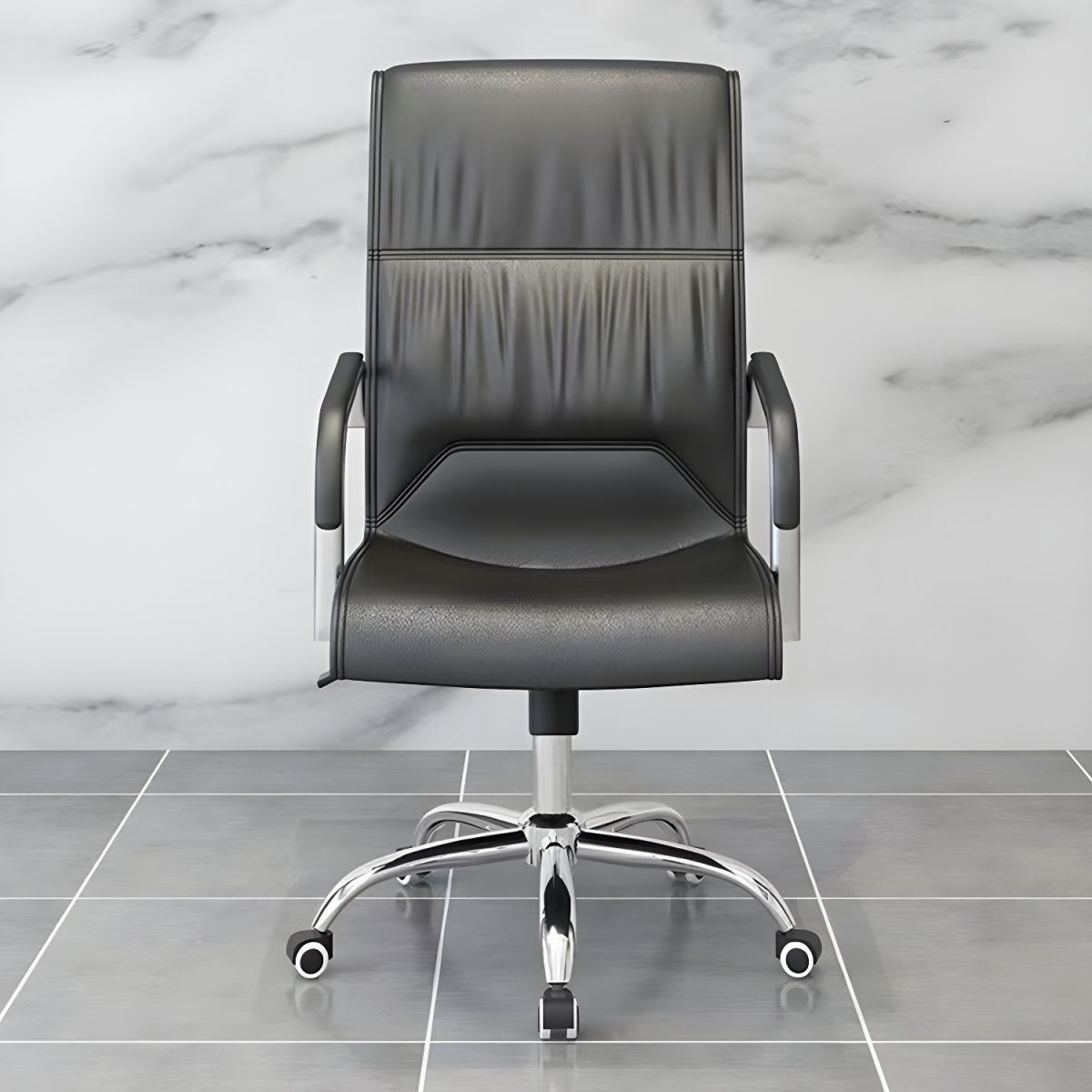 Modern Executive Leather Chair with ergonomic design, adjustable height, and luxurious leather upholstery.