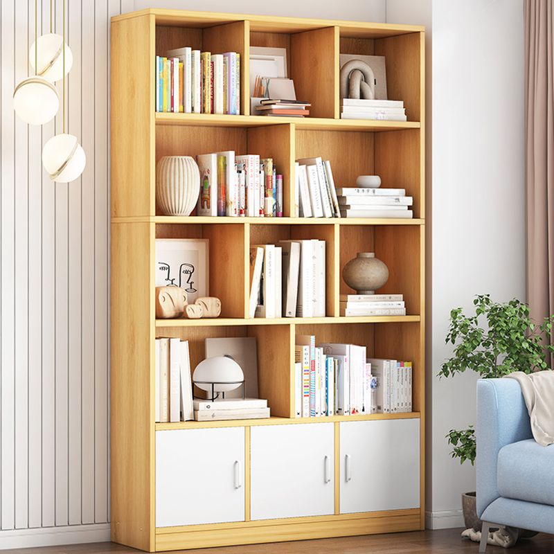 Timber Vertical Book Rack with 5 Shelves, made of durable wood, perfect for home or office storage.