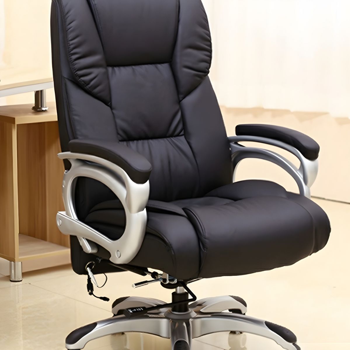 Modern Mesh Mid-Back Task Chair with ergonomic design, breathable mesh back, and adjustable height.