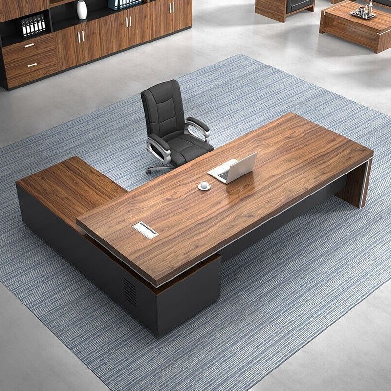 Wooden Large Executive Office Desk with ample storage and elegant finish, designed for professional workspaces.