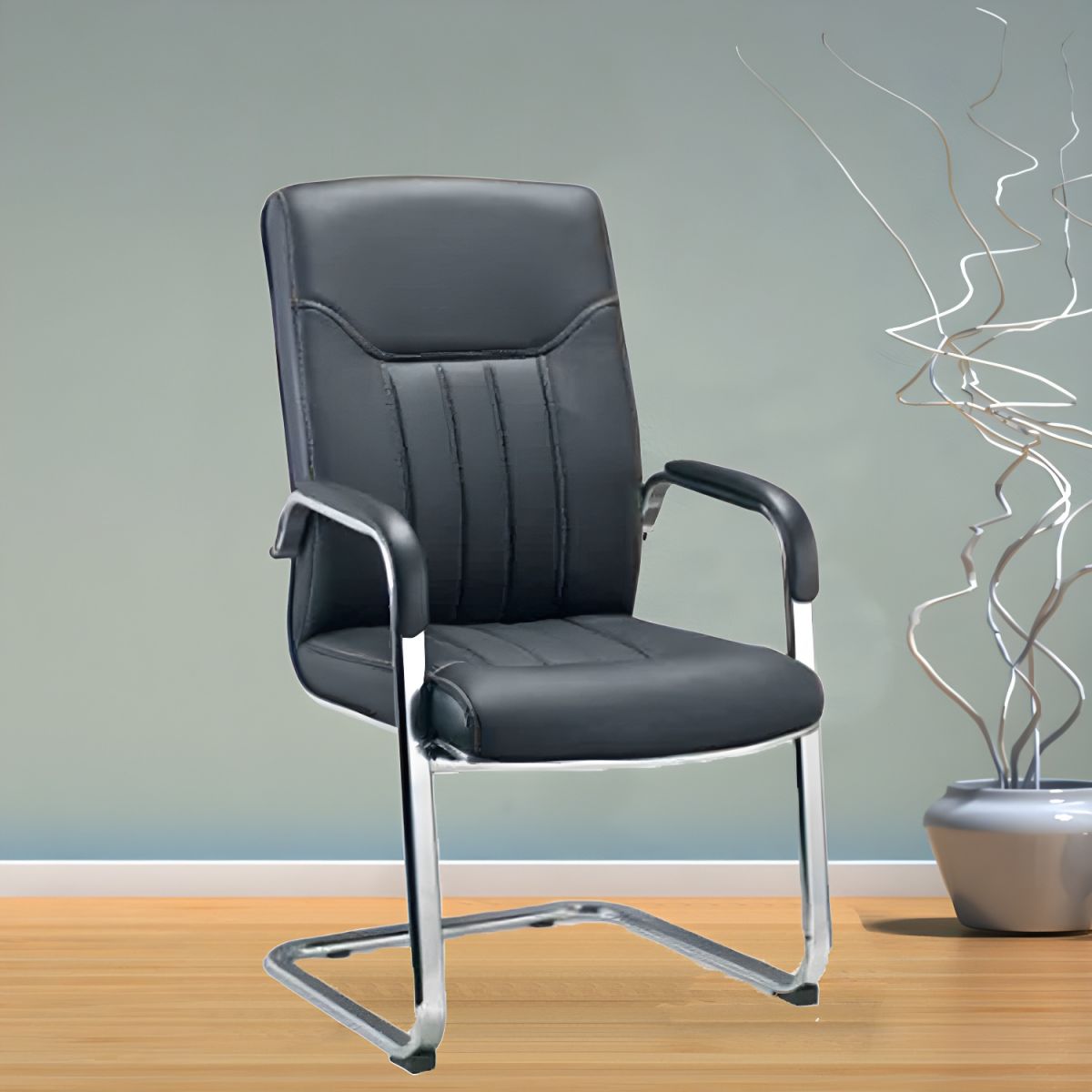 Modern Mid/High Back Office Chair with Metal Base, Ergonomic Design, Adjustable Features