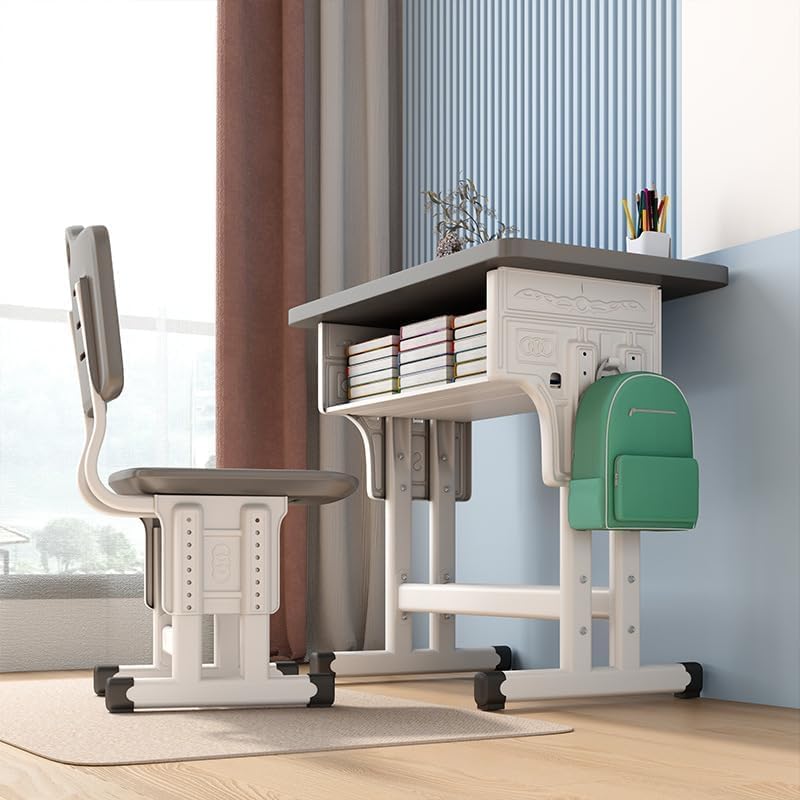 "Ergonomic Back to School Desk with storage and adjustable height, perfect for students."