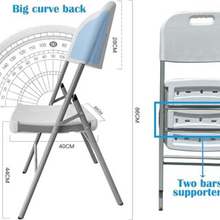 Lifetime Polyethylene Folding Chairs Pack, durable, weather-resistant, and lightweight for indoor and outdoor use.