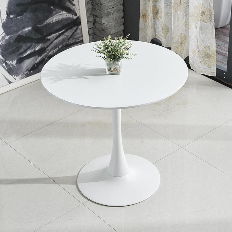 Modern Tulip Round Dining Table with a sleek tulip base and a smooth round tabletop, perfect for contemporary dining spaces.