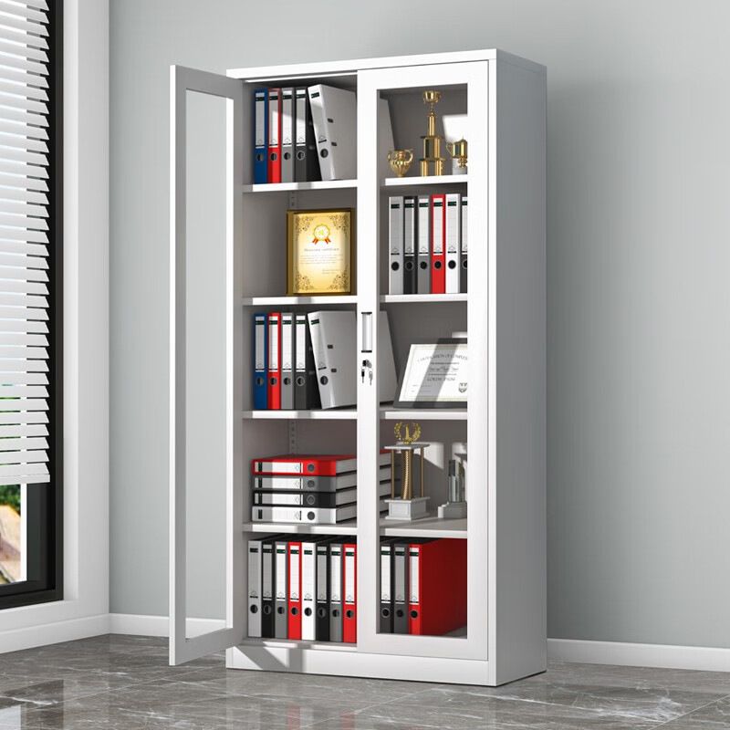 A 2-door casual steel filing cabinet with a sleek and durable design.