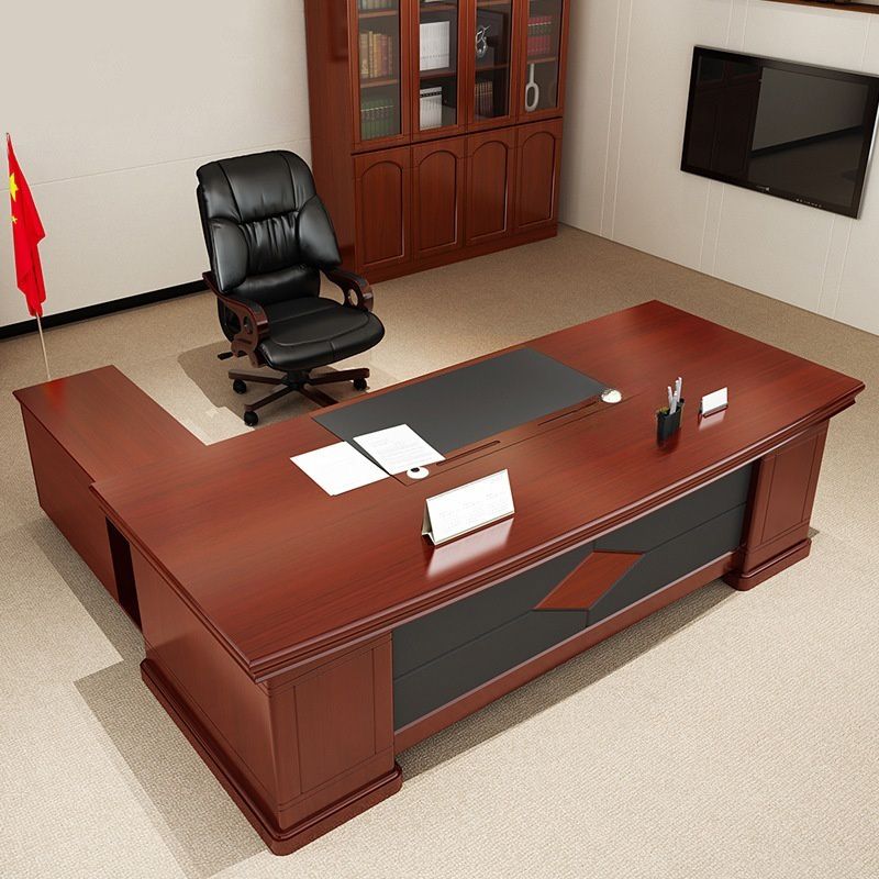 1.4 Meter Executive Office Desk with spacious surface and built-in storage for a professional workspace.