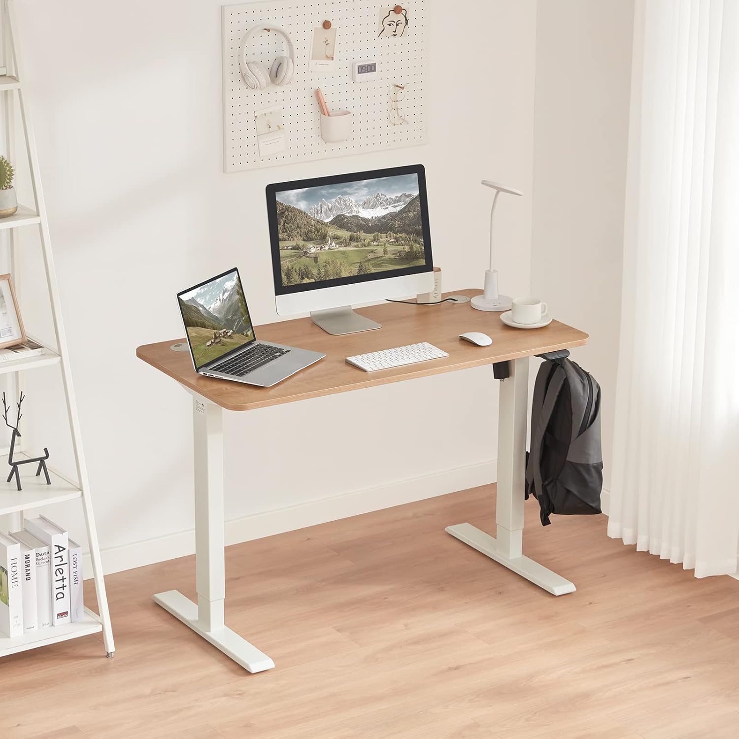 1400mm Electric Adjustable Height Office Desk with a sleek design, robust steel frame, and integrated cable management.