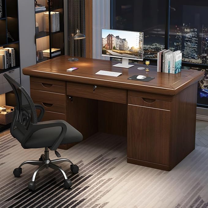 1.4 Meter Executive Office Desk with spacious design, built-in storage, and a sleek modern finish.