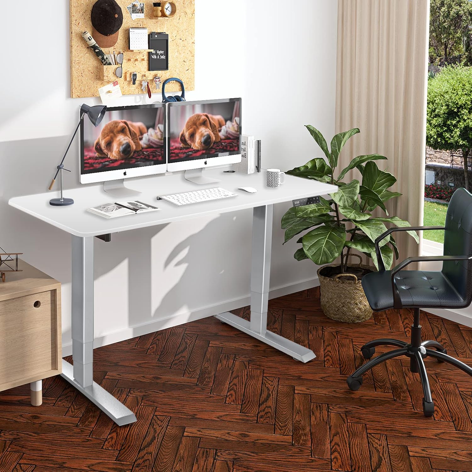 140x70cm height-adjustable desk