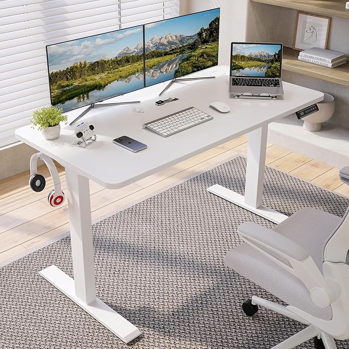 1200mm Electric Adjustable Height Desk with a sturdy steel frame and smooth motorized height adjustment for ergonomic workspaces.