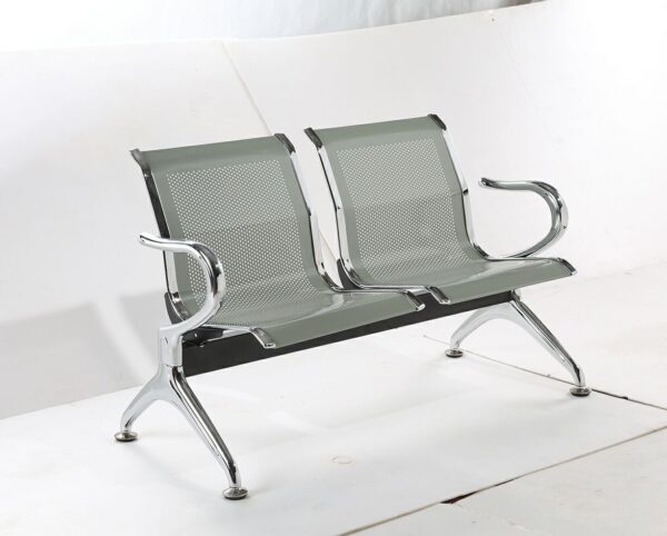 2-Seater Clinic Reception Bench – Durable and comfortable seating for hospitals and medical offices.