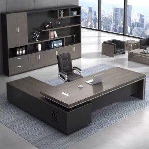 1.8m Manager Executive Office Desk with a spacious surface, built-in storage, and a sleek modern design for professional workspaces.