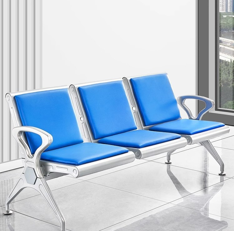 3 Person Metal Frame Office Bench - Image 10