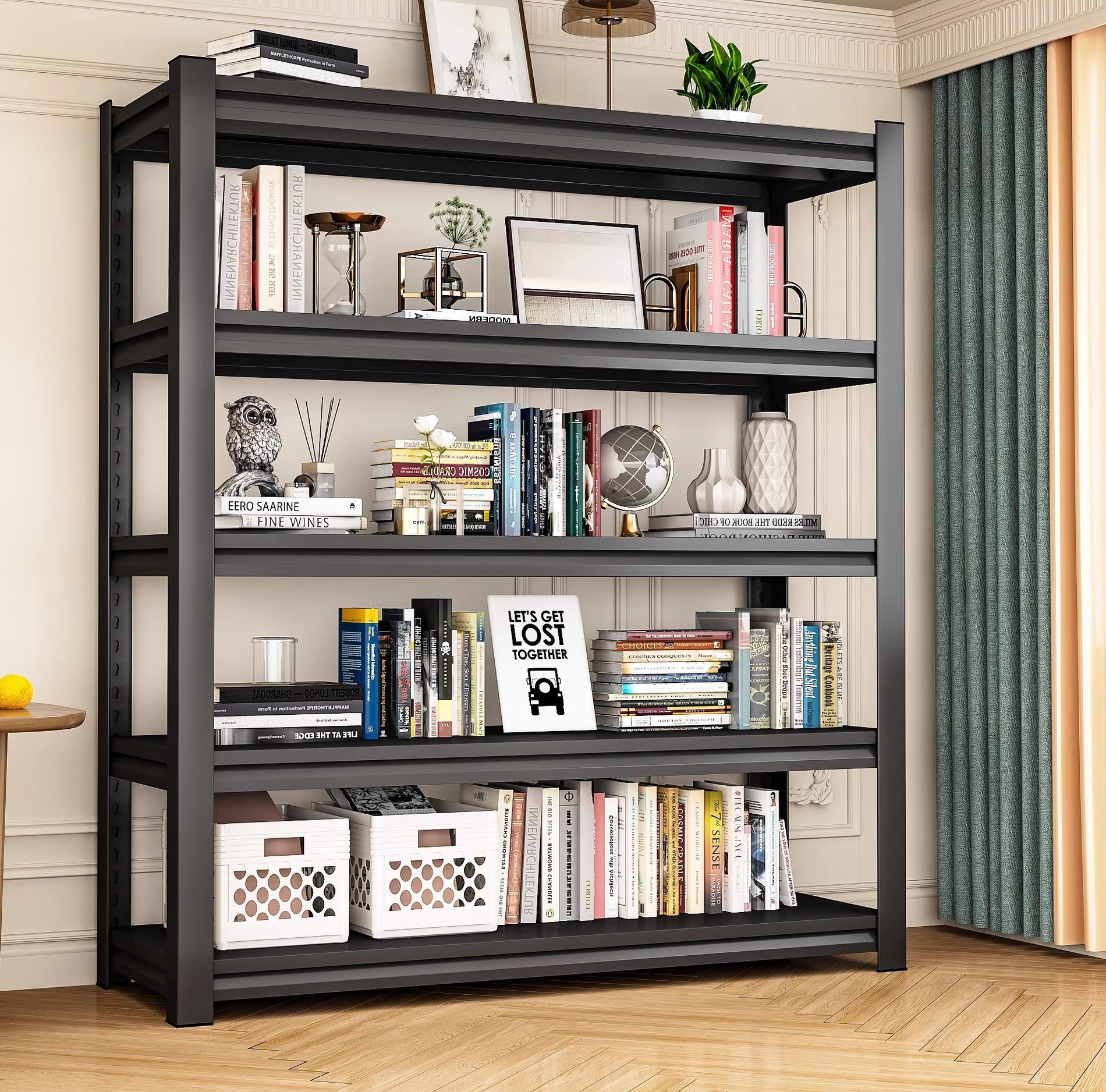 Metal Frame 5 Tier Home Office Rack - Image 5