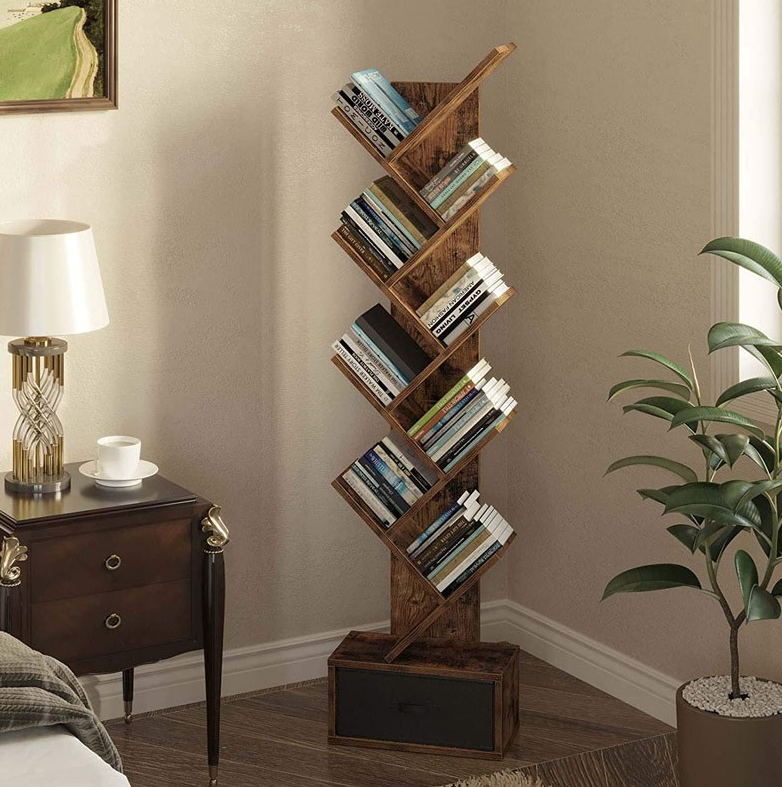 Tree Shaped 8 Tier Wooden Bookshelf - Image 15