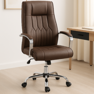 Leather Swivel Office Chair